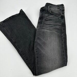 MOTHER Jeans Women's Size 27 Flare Leg Dark Wash Black Denim High Rise